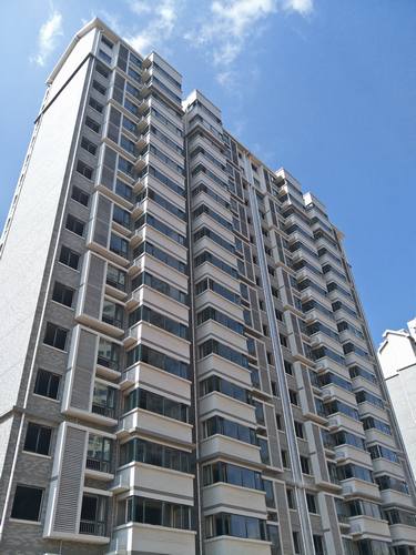 銅煤一號住宅小區(qū)牡丹園1#、2#、3#樓順利交工