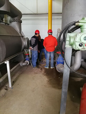 天工公司安裝一部孟村礦瓦斯泵站2號(hào)系統(tǒng)1號(hào)泵順利試運(yùn)轉(zhuǎn)