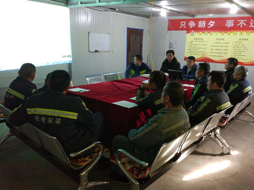 機(jī)電安裝公司：嚴(yán)細(xì)結(jié)合，全力沖刺全年安全生產(chǎn)目標(biāo)