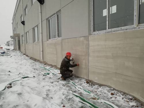 工地雪情