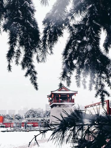 古城初雪，夢回大唐