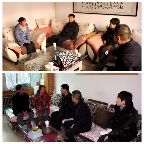 建設(shè)集團(tuán)聯(lián)合黨委副書記、紀(jì)委書記、工會主席侯本英為銅煤公司困難職工送來冬日溫暖