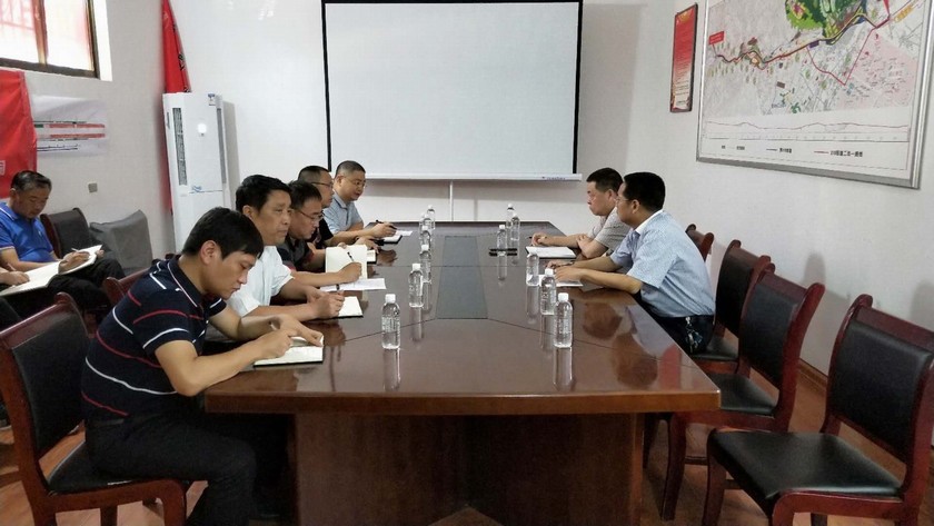 寧興剛、贠公法蒞臨210國道完善工程川耀PPP項目檢查指導(dǎo)工作