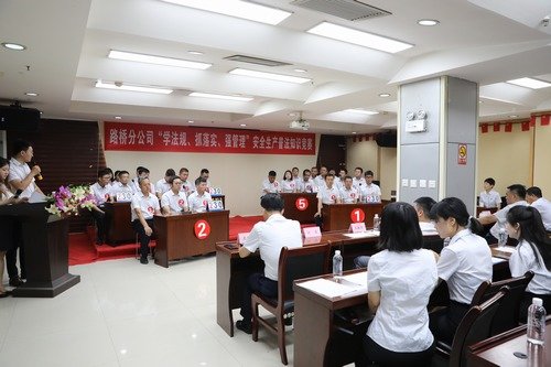 陜煤建設(shè)路橋分公司舉辦“學(xué)法規(guī)、抓落實、強管理”安全生產(chǎn)普法知識競賽
