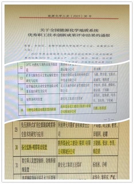 陜煤建設韓城分公司：2項！再獲國家級榮譽