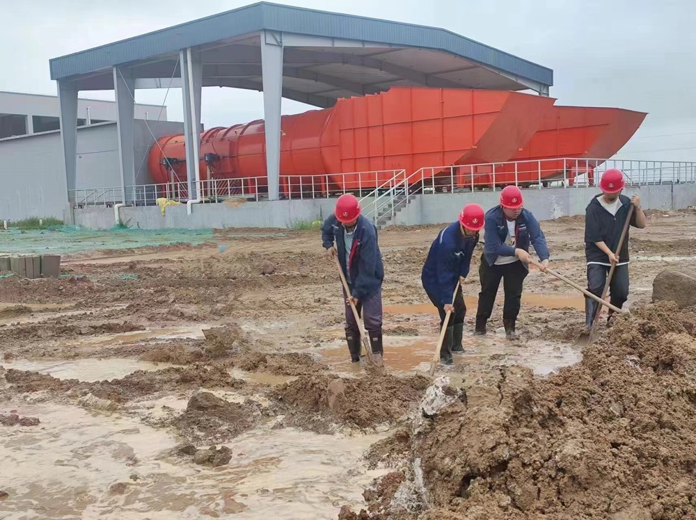 陜煤建設(shè)天工公司土建九部：防洪搶險顯擔(dān)當(dāng)，共筑安全新防線