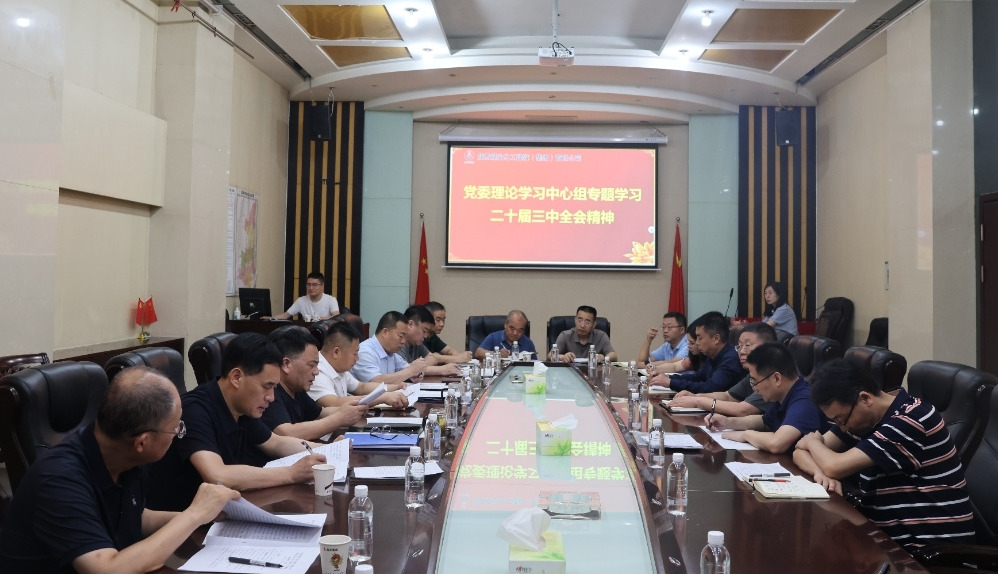 陜煤建設(shè)黨委理論學習中心組專題學習 黨的二十屆三中全會精神