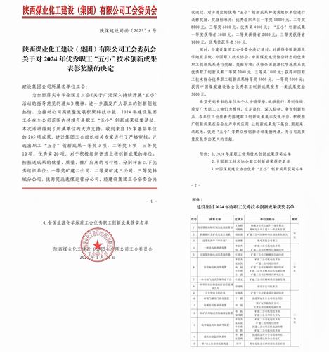 喜訊頻傳！陜煤建設(shè)礦建二公司“五小”成果斬獲多項殊榮