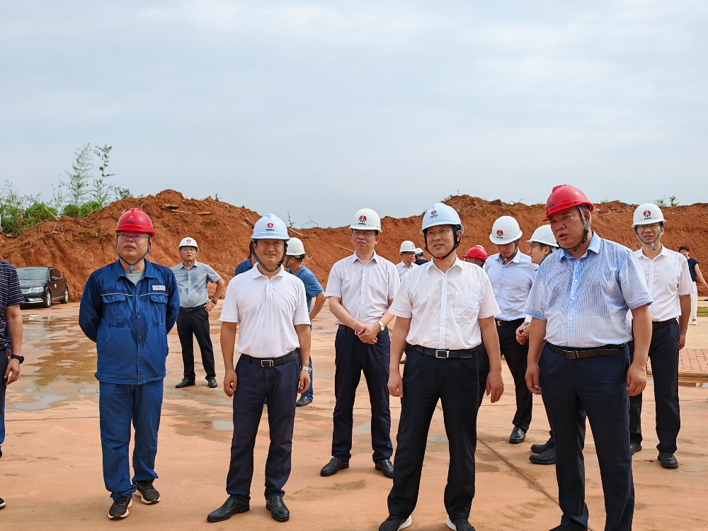 岳陽市委副書記、市長李摯一行深入天工公司項目一線檢查指導