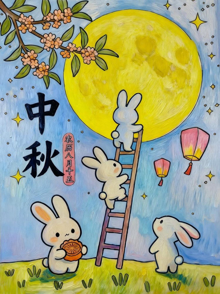 喜迎團(tuán)圓月，妙筆繪中秋