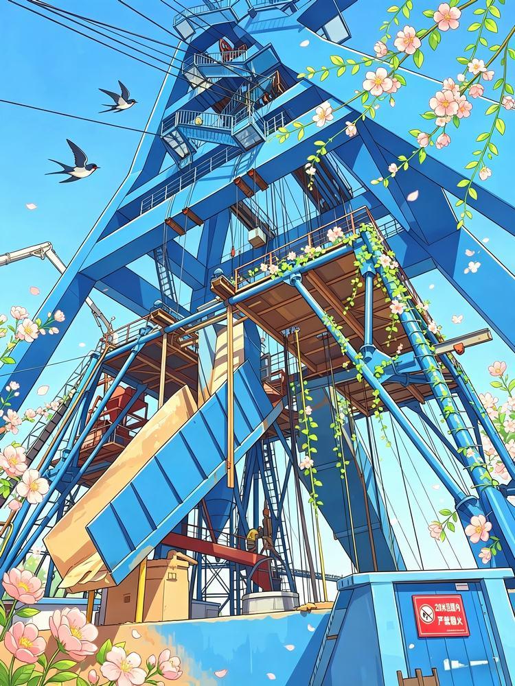 春風拂過礦建工地